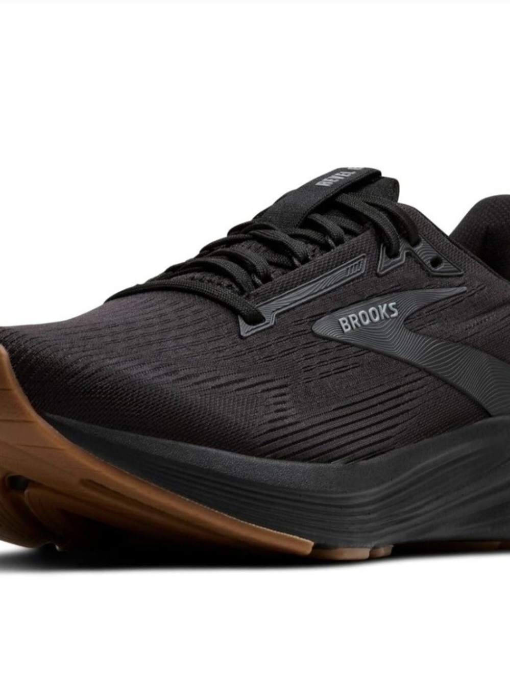 Brooks Revel 8 Mens Size 13 D Black Gum Athletic Running Walking Shoes Sneakers